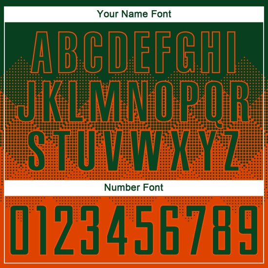 Benutzerdefinierte Fußball Sublimation Uniform Orange Jersey Grün Benutzerdefinierte Fußball Sublimation Uniform Orange Jersey Grün