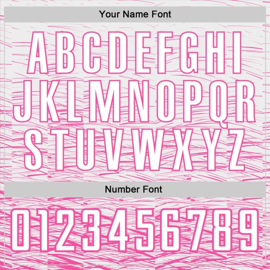 Uniform Sublimation Custom Jersey Fußball Weiß Rosa