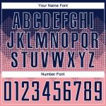 Sublimation Custom Uniform Navy-Weiß Medium Jersey Pink Fußball