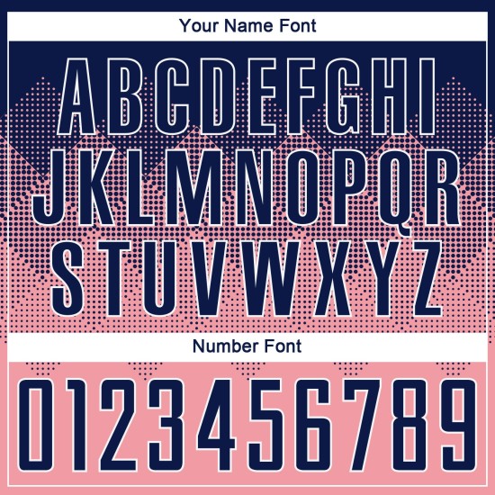 Sublimation Custom Uniform Navy-Weiß Medium Jersey Pink Fußball