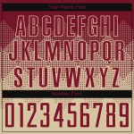 Benutzerdefinierte Uniform Creme Jersey Fußball Sublimation Crimson