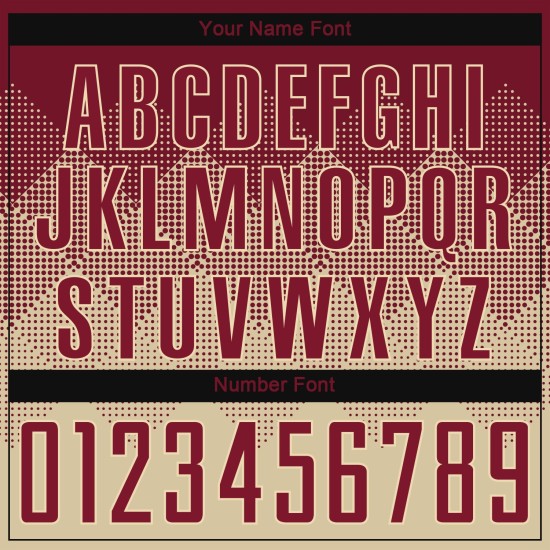 Benutzerdefinierte Uniform Creme Jersey Fußball Sublimation Crimson