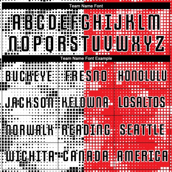 Jersey Sublimation Custom Rot Schwarz-Weiß Fußballuniform Jersey Sublimation Custom Rot Schwarz-Weiß Fußballuniform