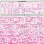 Uniform Sublimation Custom Jersey Fußball Weiß Rosa