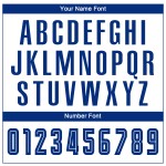 Sublimations-Weiß-Fußballtrikot, benutzerdefinierte Royal-Uniform