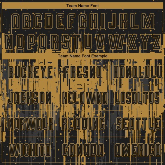 Sublimation Fußball Gold Jersey Schwarz Custom Uniform Alt