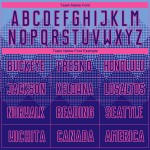 Benutzerdefinierte dunkle Uniform Lila-Rosa Hellblau Fußball Sublimation Jersey