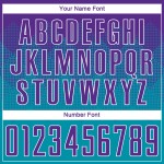 Uniform Lila-Weiß Custom Jersey Sublimation Teal Fußball