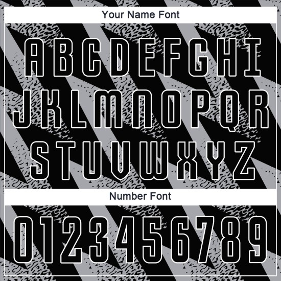 Fußball Sublimation Jersey Grau Schwarz-Weiß Uniform Custom