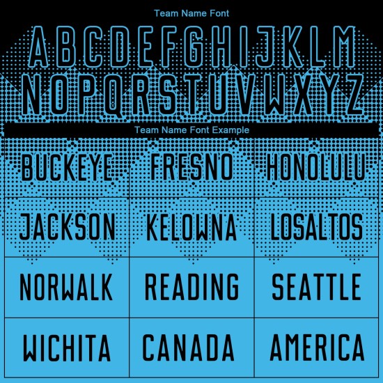 Sky Sublimation Schwarz Custom Uniform Blau Fußballtrikot