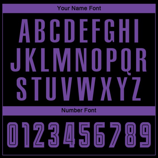 Uniform Fußball Lila Trikot Schwarz Benutzerdefinierte Sublimation