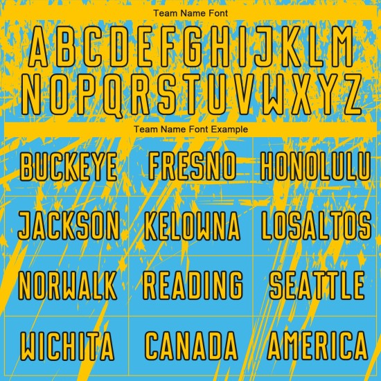 Trikot Blau Sublimation Uniform Custom Gelb-Schwarz Fußball Himmel