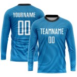 Fußball Sublimation Licht Custom Weiß-Schwarz Uniform Jersey Blau Fußball Sublimation Licht Custom Weiß-Schwarz Uniform Jersey Blau