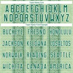 Grün-Weiß Sublimation Erbsentrikot Benutzerdefinierte Uniform Grün Ethnische Streifen Kelly Fußball