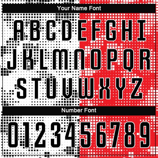 Jersey Sublimation Custom Rot Schwarz-Weiß Fußballuniform Jersey Sublimation Custom Rot Schwarz-Weiß Fußballuniform