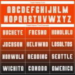 Uniform Sublimation Mode Lange Fußball Orange Weiß-Schwarz Custom Sleeve Jersey Verblassen