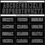 Verblassen Weiß Nadelstreifen Benutzerdefinierte Schwarz Uniform Sublimation Fußball Jersey Mode