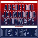 Uniform Rot Marine-Weiß Fußballtrikot Benutzerdefinierte Sublimation