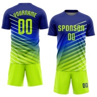 Fußball-Trikot, grün, individuell, Sublimationsuniform, Royal Neon Fußball-Trikot, grün, individuell, Sublimationsuniform, Royal Neon