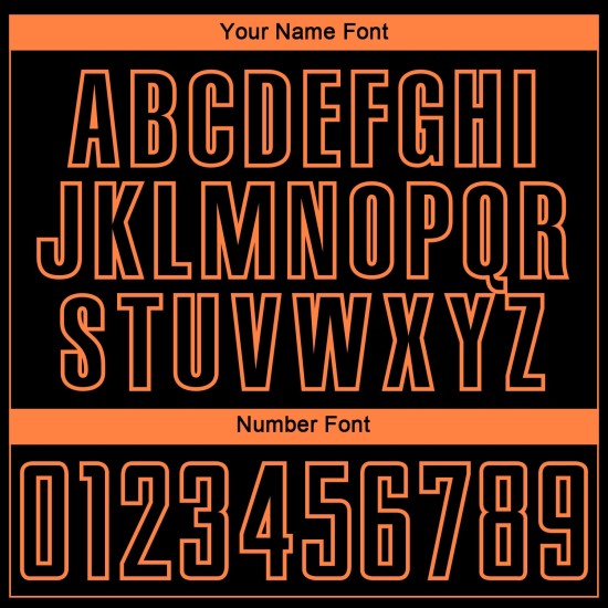 Benutzerdefinierte Sublimation Streifen Schwarz Jersey Fußball Orange Uniform Tiger