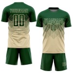 Sublimation Fußball Creme Grün Jersey Custom Uniform